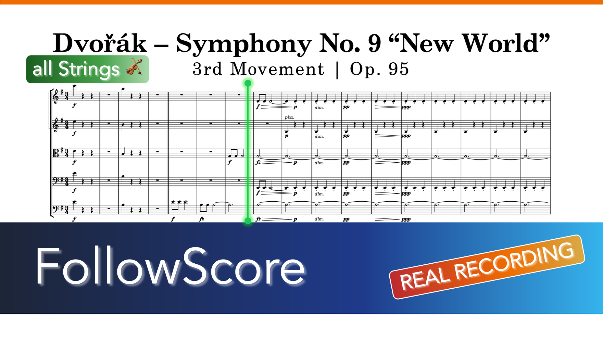 Symphony No. 9 in E Minor, Op. 95 — III. Scherzo: Molto vivace — Strings