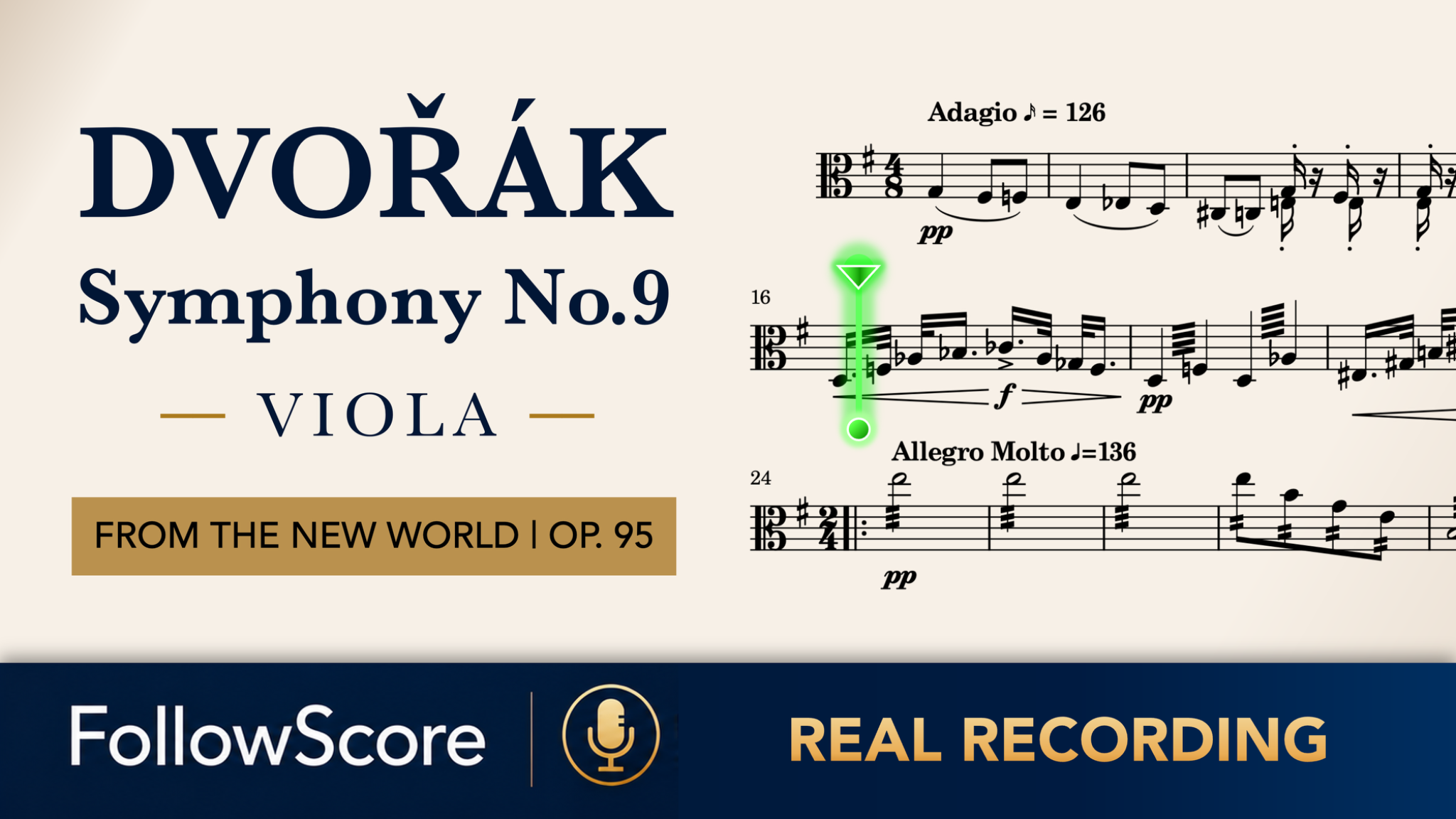 Symphony No. 9 in E Minor, Op. 95 — Complete Symphony — Viola