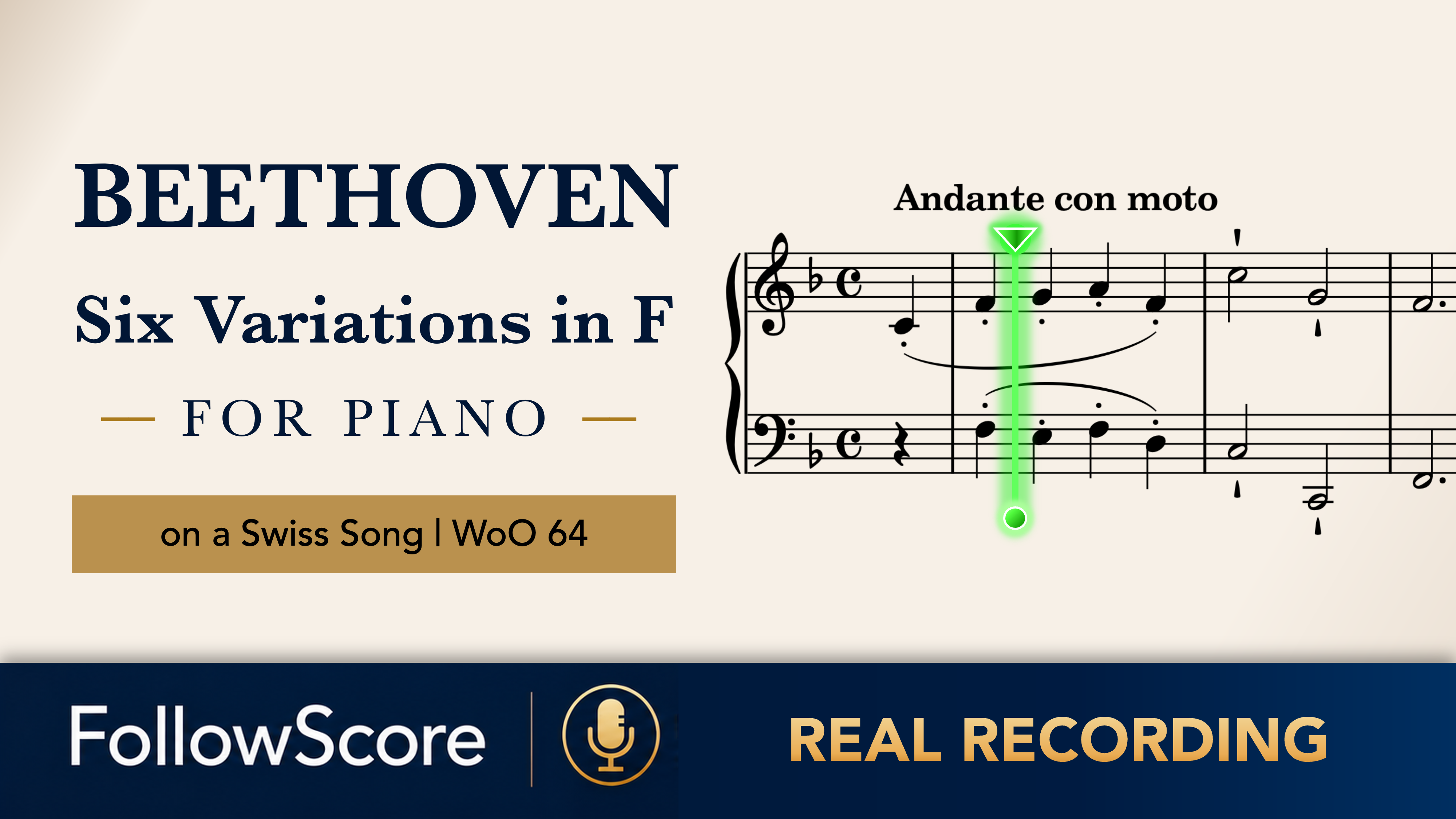 Variation example: Six Variations in F on a Swiss Song, WoO 64