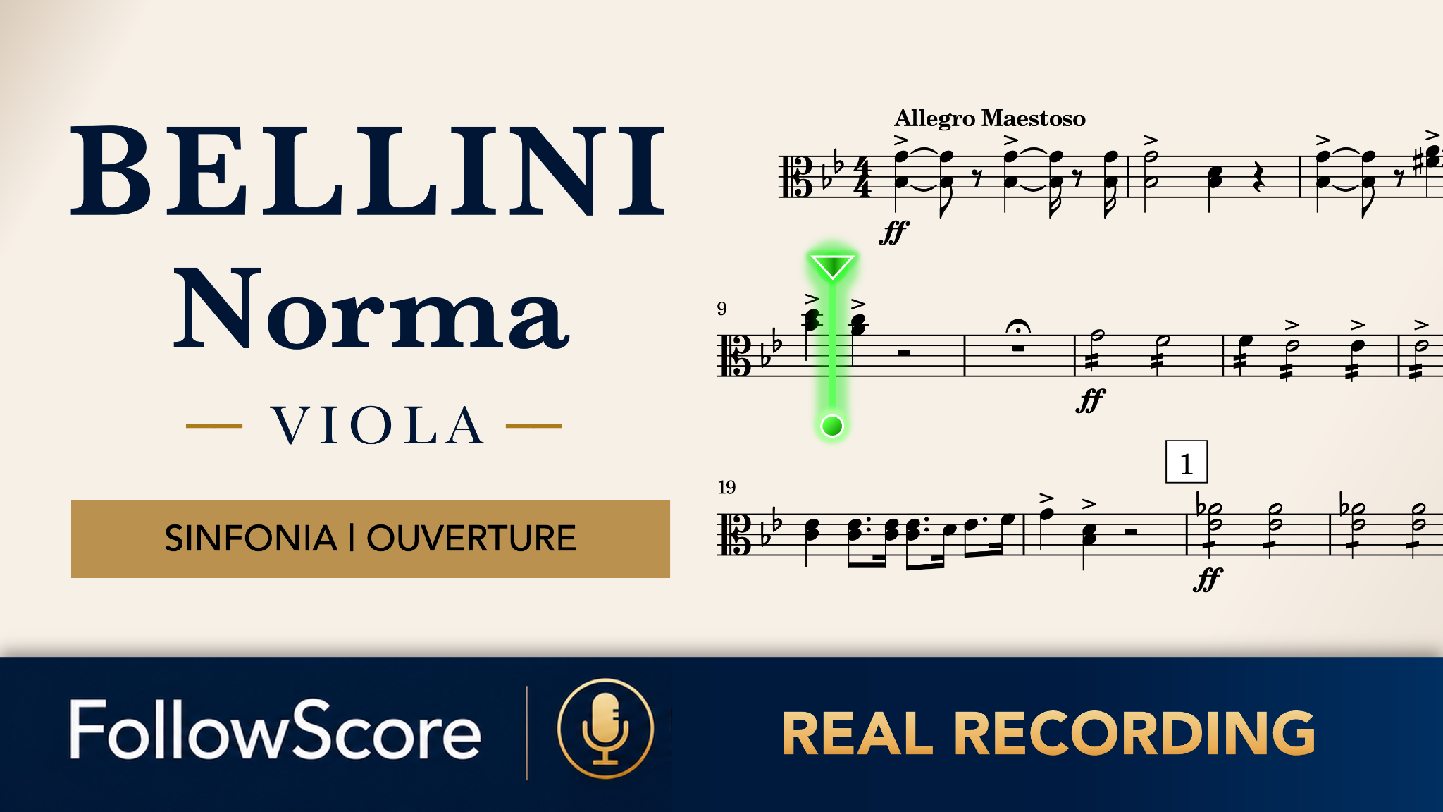 Norma: Sinfonia (Overture) — Complete Overture — Viola