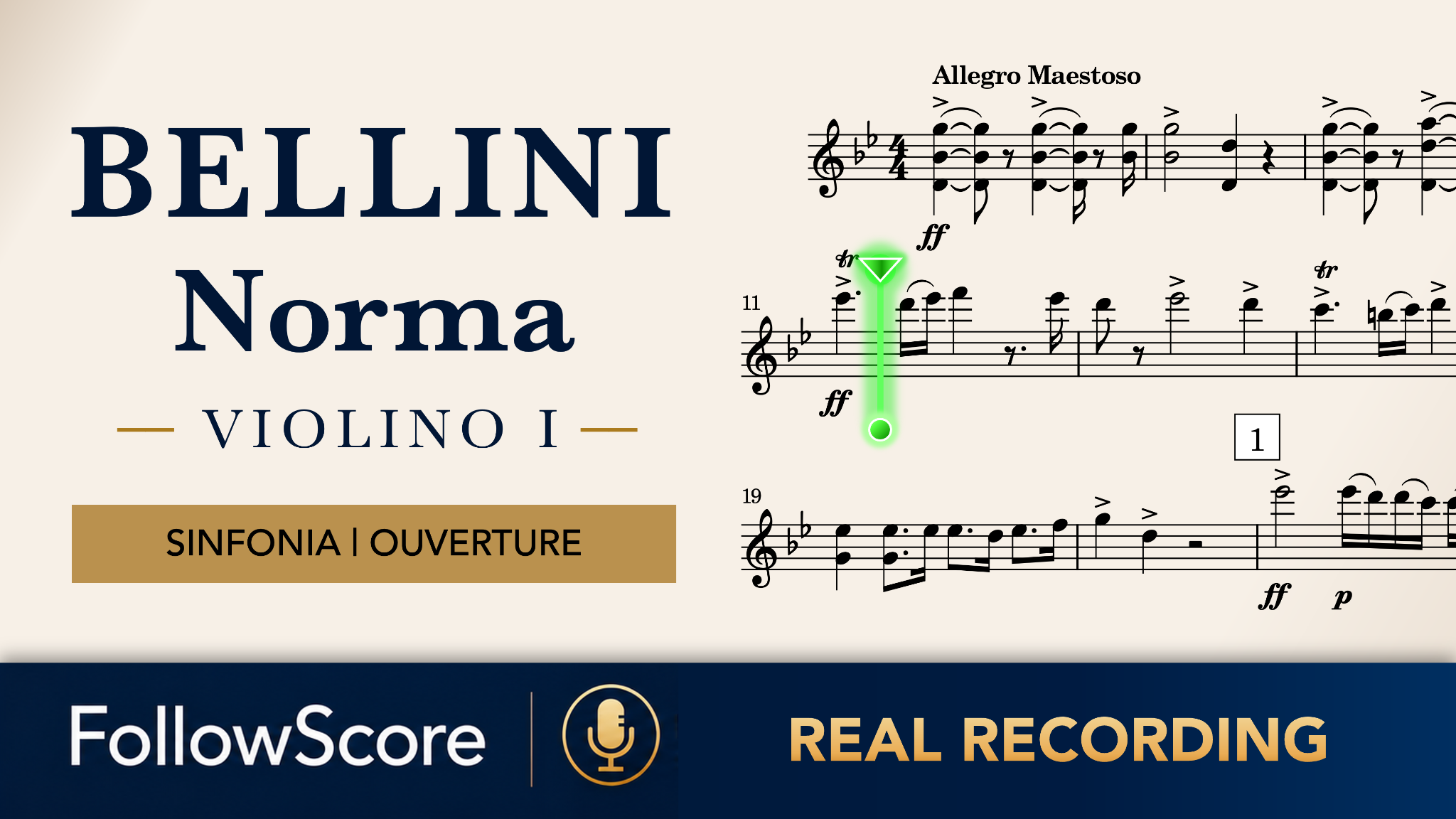 Norma: Sinfonia (Overture) — Complete Overture — Violin