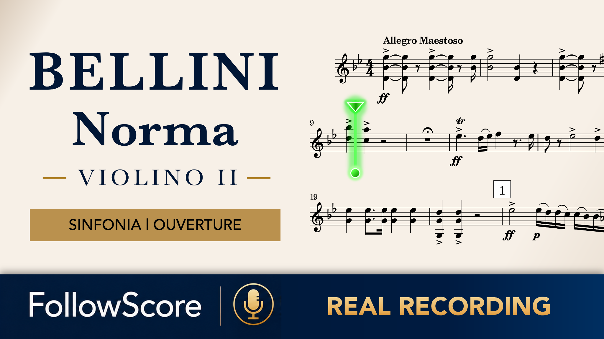 Norma: Sinfonia (Overture) — Complete Overture — Violin